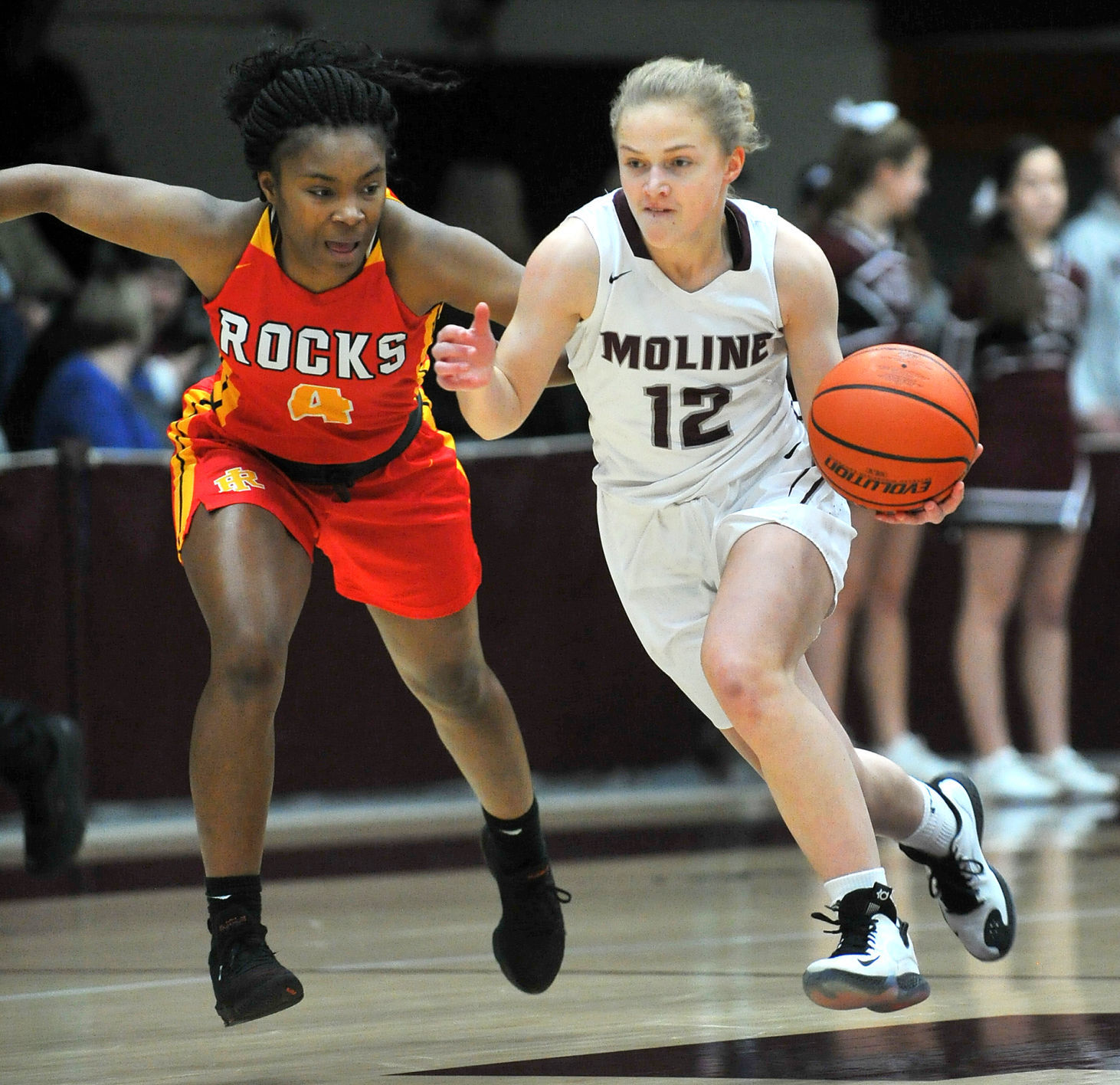Rock Island at Moline girl's basketball.